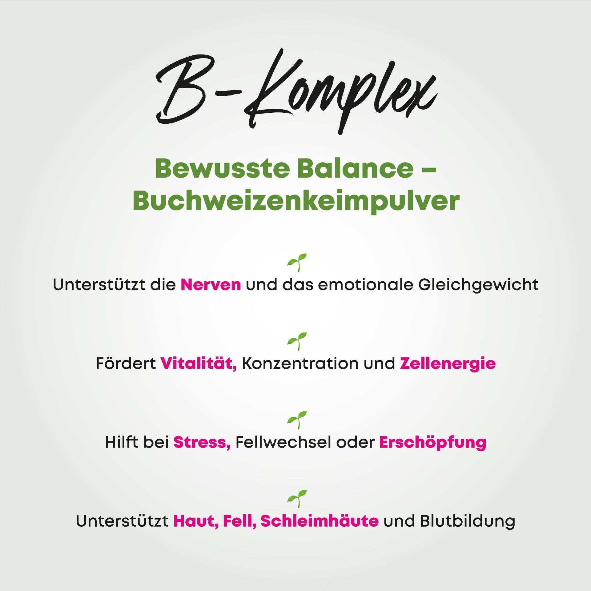B-Komplex - bewusste Balance Für starke Nerven und sanfte Seelen
