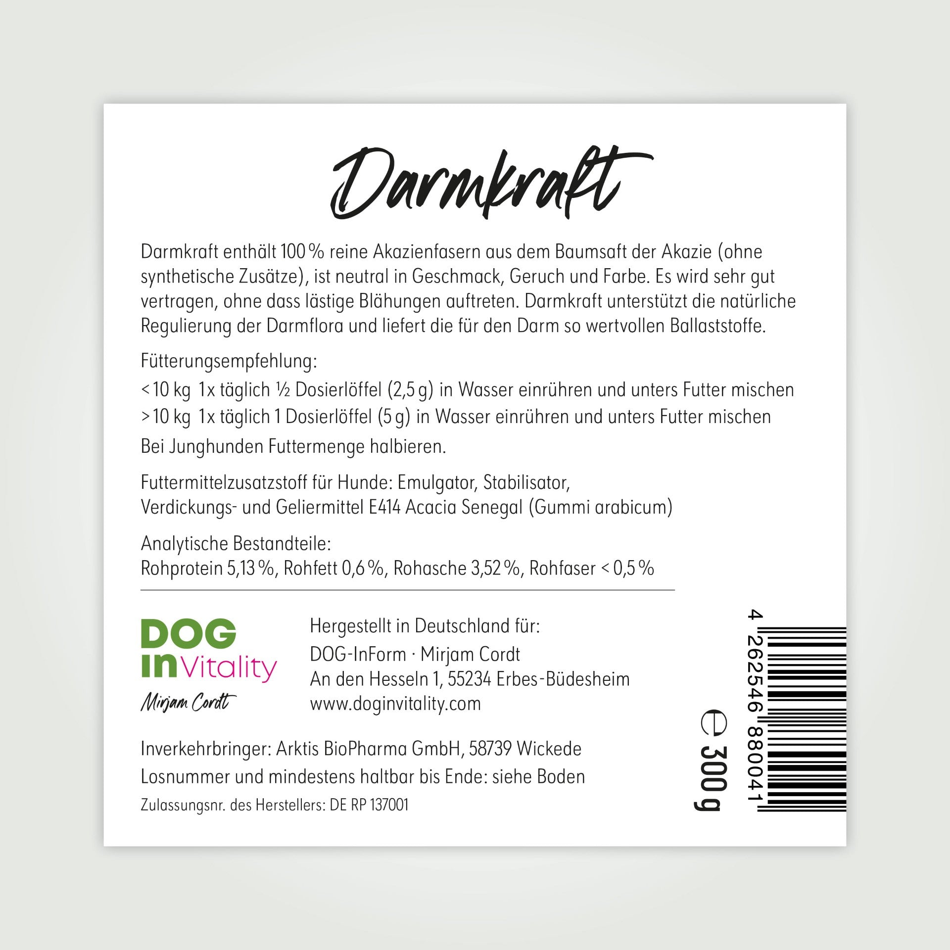 Präbiotikum - Darmkraft - GROW Nachfüllpack